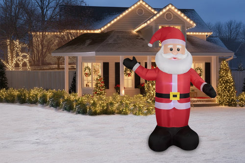 Inflatable Christmas Snowman – 8FT LED Outdoor Yard Decoration for Gardens, Lawns and Holiday Celebrations