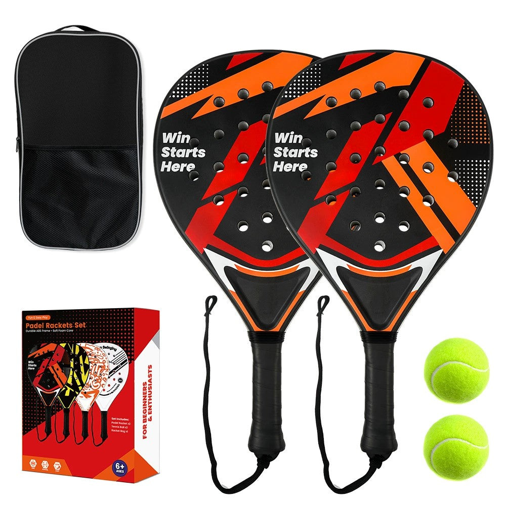 Model Panel Tennis Racket Set – Durable ABS Plastic Outdoor Sports Rackets for Youth Physical Education, Beginner Training and Recreation