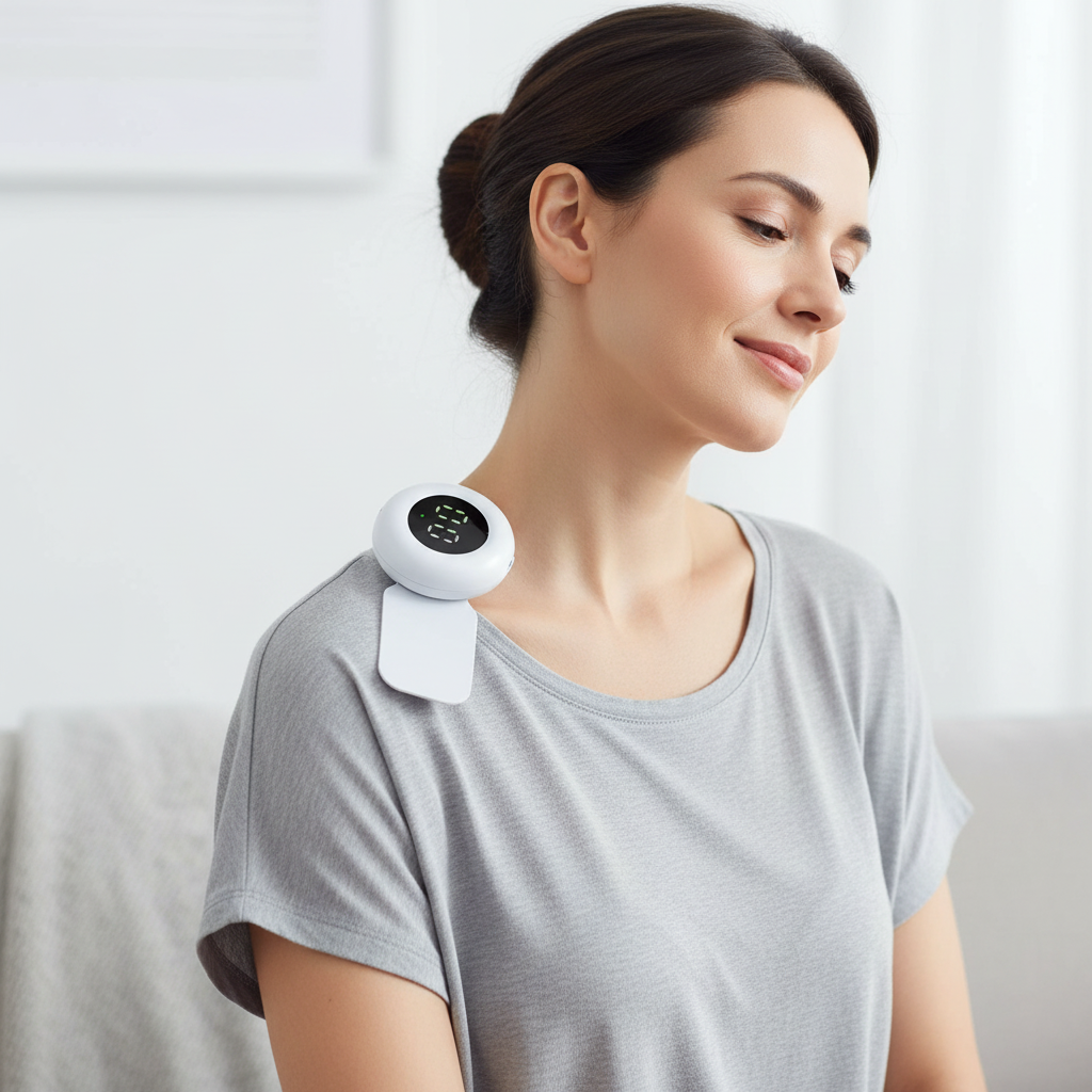 KTS TENS EMS Muscle Stimulator – Wireless 20-Level Massager with 650nm/808nm Laser Therapy for Neck, Body and Muscle Pain Relief