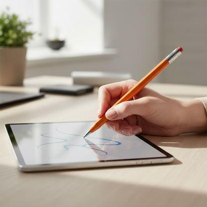 MetaPen Palm Rejection Stylus – Ultra Quiet iPad Pencil Alternative with 26 Hour Battery for Smooth Writing and Drawing