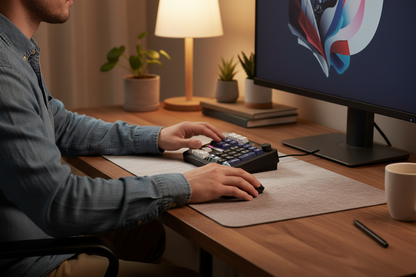 Wireless Mechanical Numpad Keyboard – Compact Gasket-Mount Numeric Keypad with Responsive Mechanical Switches for Gaming, Office and Productivity