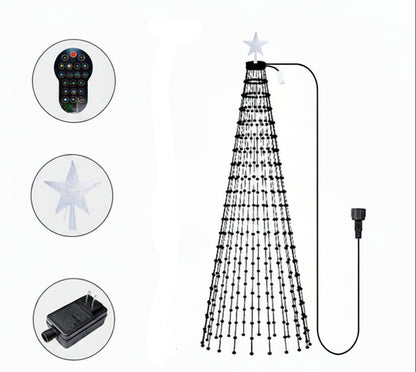 Smart RGB Christmas Tree Lights – Bluetooth App Controlled LED Fairy Lights with Music Sync and Timer