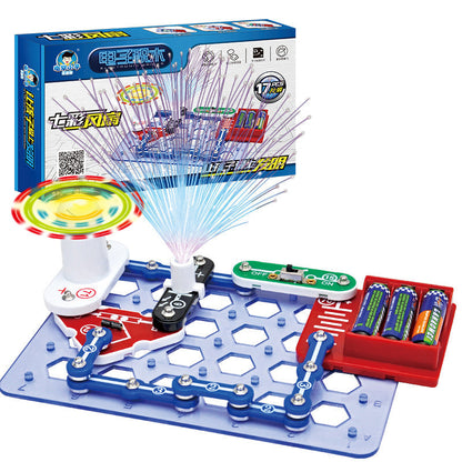 Electronic STEM Building Blocks Kit - Educational Circuit Experiment Toy for Kids Science Learning, Creativity and Exploration Activities