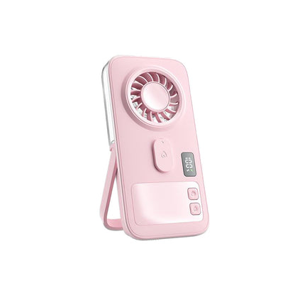 Portable Misting Handheld Fan – USB Rechargeable Personal Cooling Fan with Digital Display and Humidifier for Outdoor Summer Use