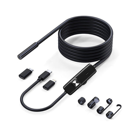 Endoscope Camera – 1080P Waterproof Dual Port Inspection Borescope for iPhone, Android, Cars and Pipe Diagnostics