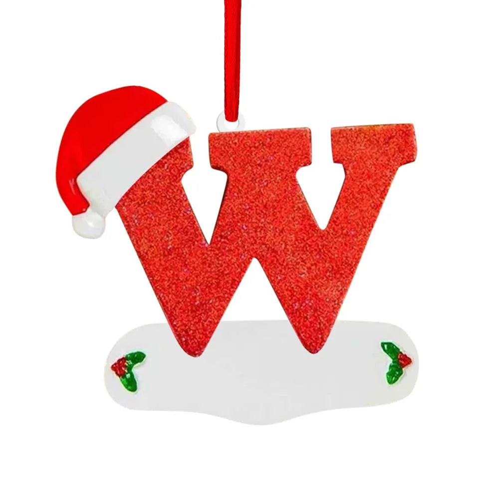 Personalized Christmas Letter Ornaments – DIY Alphabet Tree Pendants for Custom Holiday Names, Gifts and Family Decorations