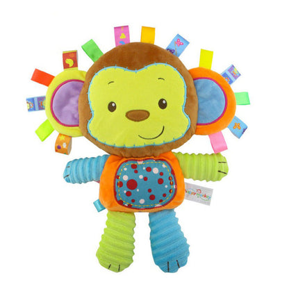 Plush Elephant Baby Lovey – Soft Stuffed Animal with Bell and Built-In Rattles for Newborn Sensory Development, Comfort and Gifting