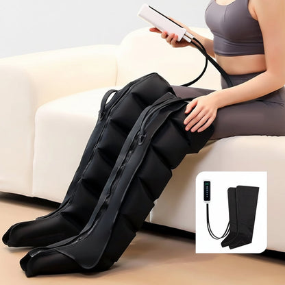 Electric Pneumatic Leg Massager – Extended Thigh, Calf and Foot Compression Device with Remote Control for Deep Relaxation and Circulation Support