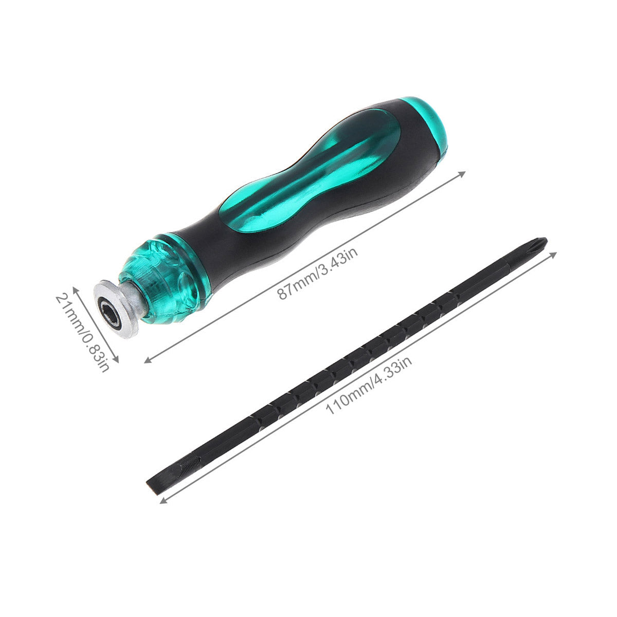 Magnetic Telescopic Screwdriver Set-Dual End Repair Tool Kit for Home Maintenance Electronics and DIY Projects