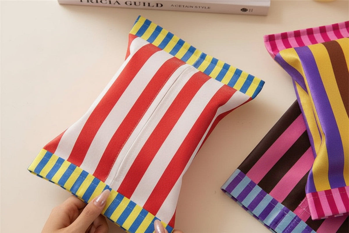 Luxury Multipurpose Tissue Box Holder – Portable Napkin and Toilet Paper Storage Organizer for Convenient Household, Bathroom and Travel Use