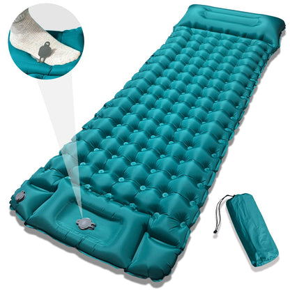 Thick Inflatable Camping Mattress – 10CM Winter-Insulated Sleeping Pad for Family Trips, Outdoor Adventures, Cozy Rest and Christmas Gift Giving