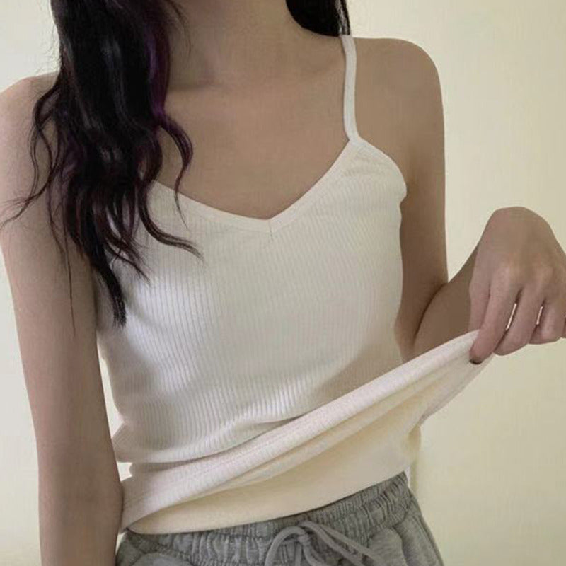 Women's Thermal Underwear Vest - Warm Lace Base Layer Top for Winter Comfort and Everyday Wear