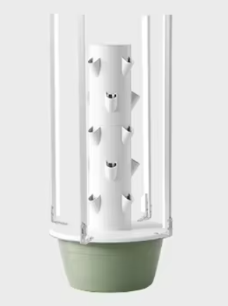 Hydroponic Tower Growing System – Vertical Soilless Planter with LED Grow Light and Intelligent Timer for Indoor Vegetables, Herbs and Space-Saving Gardening