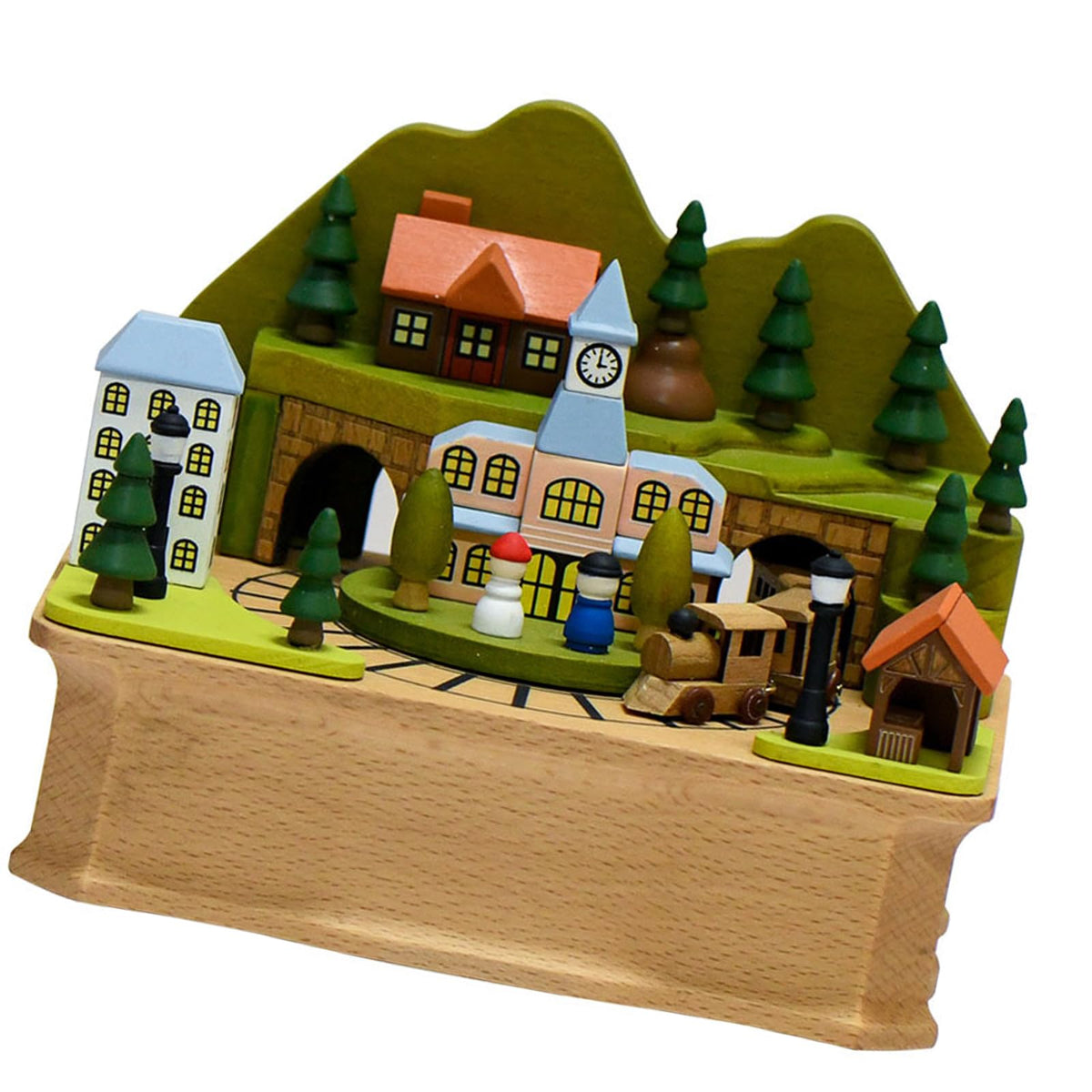 Nativity Wooden Music Box – Jesus Birth Musical Keepsake for Christmas Gifts and Holiday Home Decoration