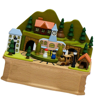 Nativity Wooden Music Box – Jesus Birth Musical Keepsake for Christmas Gifts and Holiday Home Decoration
