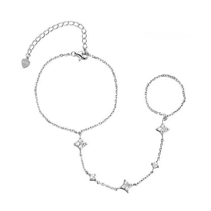 Gold-Plated Certified Moissanite Bracelet – 14K Adjustable 14-21cm S925 Sterling Silver Lab Diamond-Look Chain Jewelry for Women, Girls and Elegant Gifts