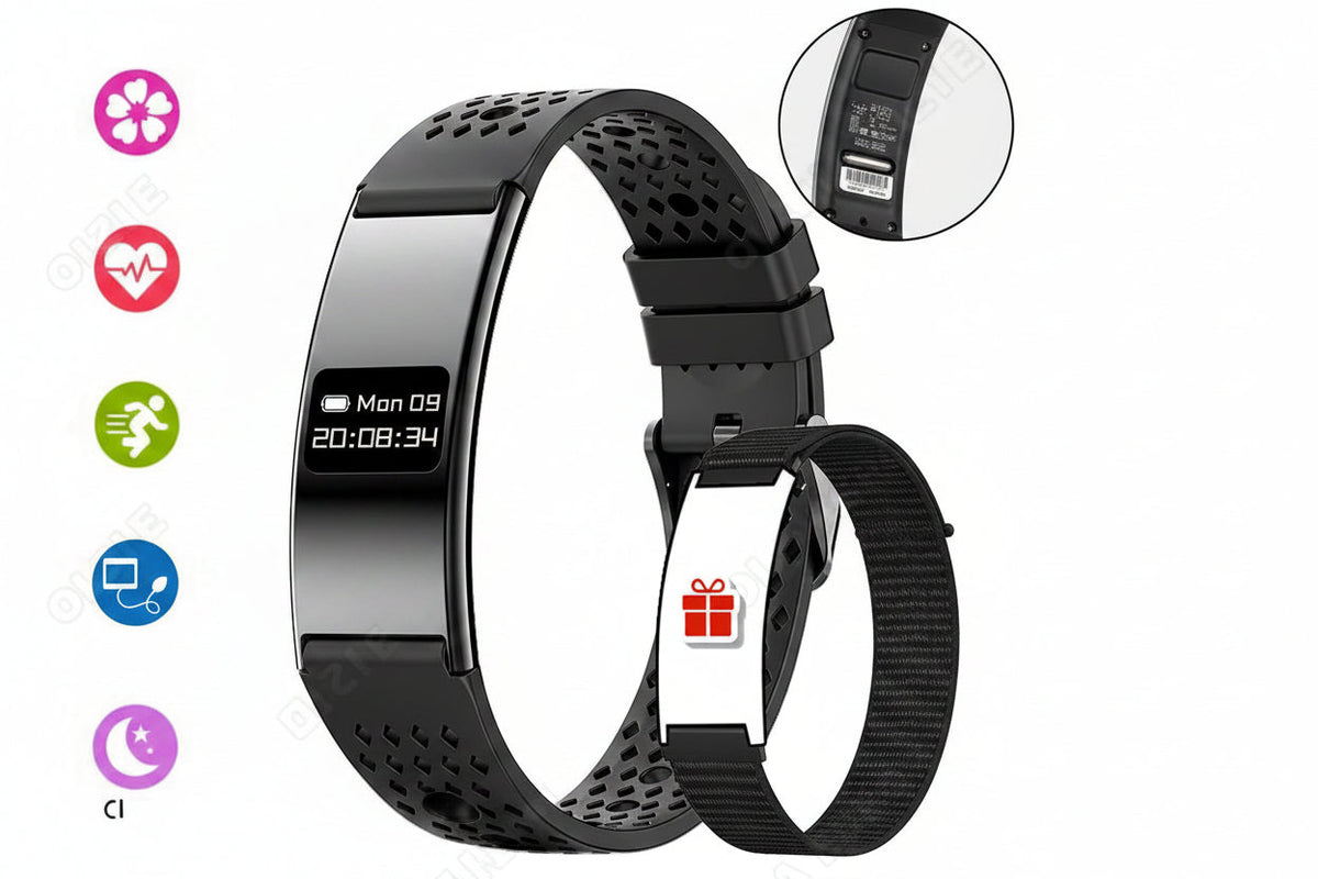 Smart Fitness Bracelet – Waterproof Health Tracker with Heart Rate and Sleep Monitoring, Sports Activity Band for Android and iOS