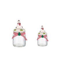 Small Snowman  Jar