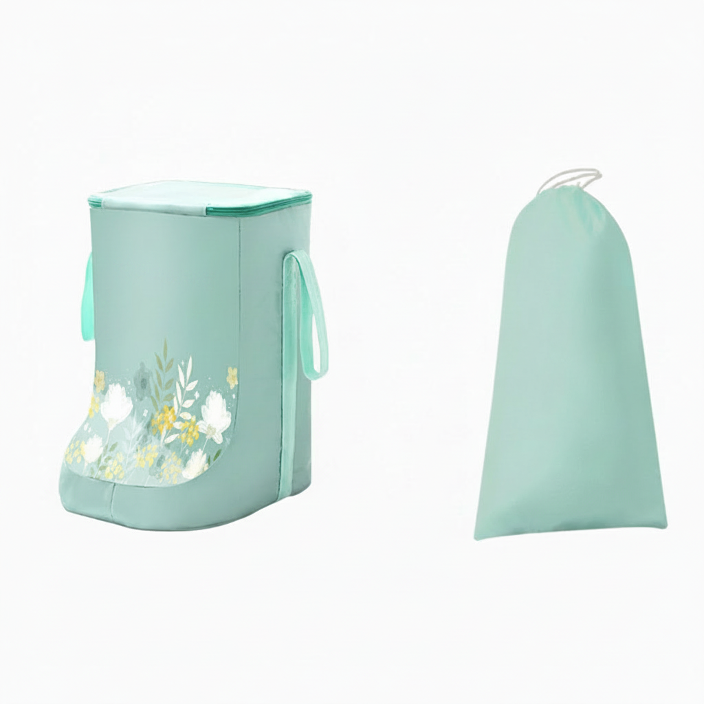 Portable Foot Soaking Basin - Foldable Calf Insulation Bath Bucket for Home Spa and Relaxation Therapy
