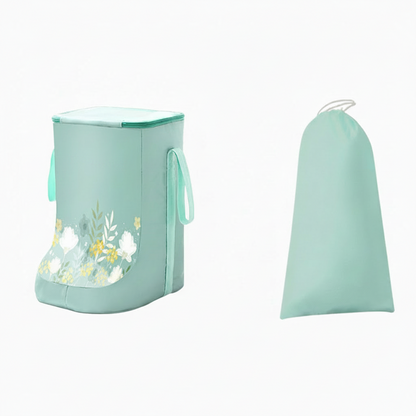Portable Foot Soaking Basin - Foldable Calf Insulation Bath Bucket for Home Spa and Relaxation Therapy