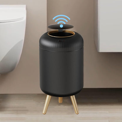 Automatic Motion Sensor Trash Can – Smart Touchless Waste Bin with Lid for Bedroom, Bathroom, Kitchen and Office Organization
