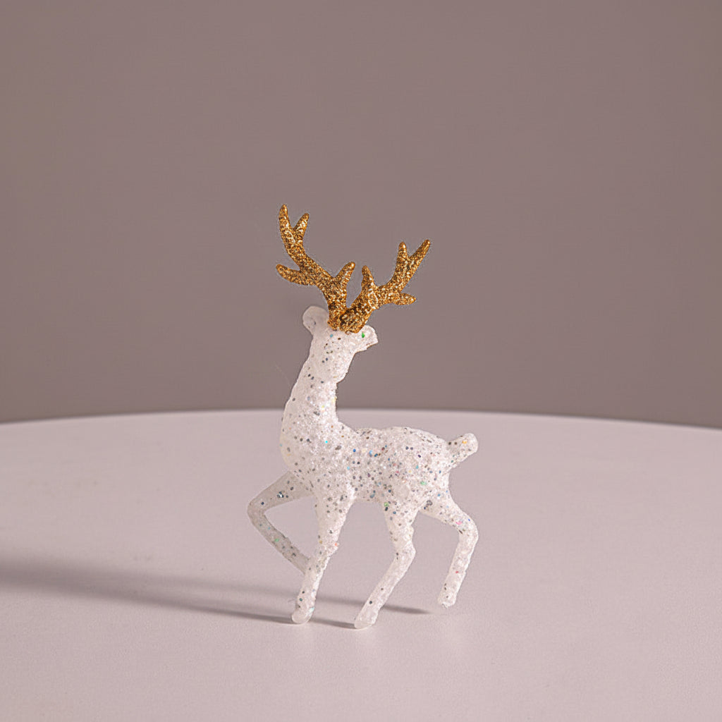 Light Up Christmas Snow House – Glowing Elk Village Ornament for Holiday Displays and Seasonal Decoration