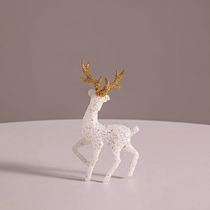 Light Up Christmas Snow House – Glowing Elk Village Ornament for Holiday Displays and Seasonal Decoration