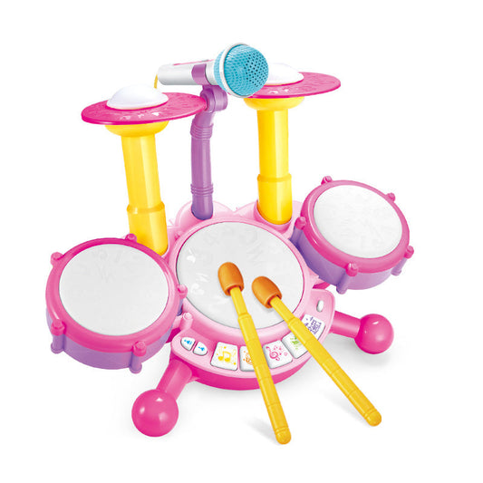 Toddler Drum Set – Musical Educational Instrument Toy with Microphone for Babies Ages 1–3, Creative Learning and Interactive Play