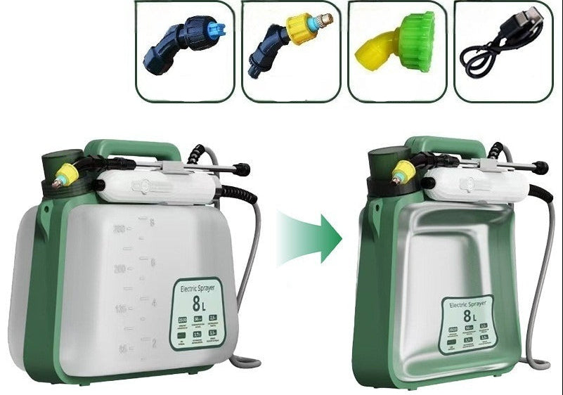 Foldable Electric Watering Can – Waterproof Adjustable Agricultural Sprayer Bottle for Flowers, Household Gardening, Plants and Yard Care
