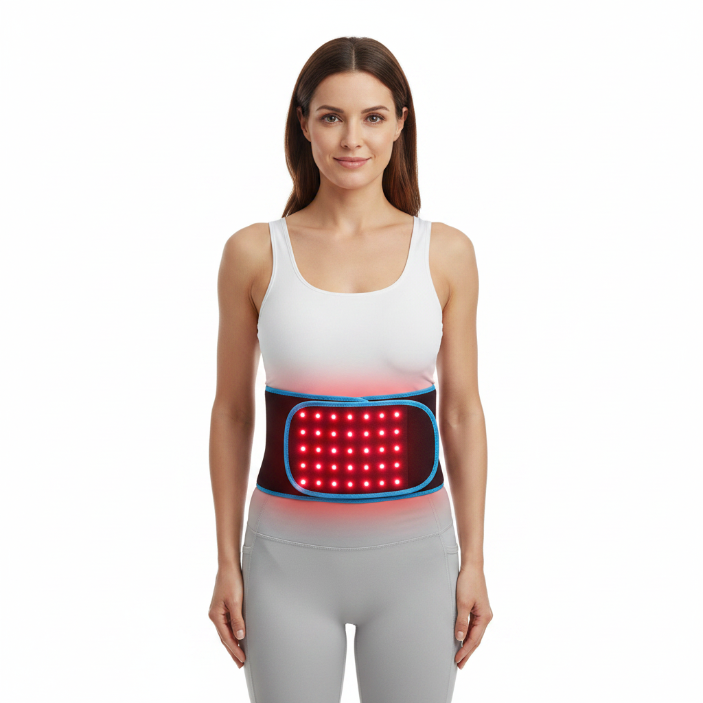 Red and Infrared Light Therapy Belt – 660NM and 850NM LED Wrap for Waist, Face and Body Beauty, Relaxation and Home Wellness Routines
