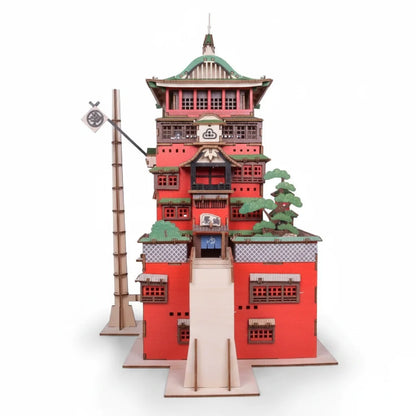 Wooden Puzzle Model - 3D Creative Assembly Ornament with Interactive Stacking Design for Home Decoration