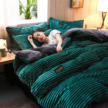 Velvet Duvet Cover Set - Ultra Soft Winter Bedding Collection for Cozy Warmth and Luxurious Comfort