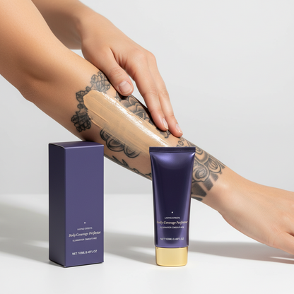 Waterproof Tattoo Concealer – Long-Lasting Sweat-Resistant Body Makeup for Covering Tattoos, Scars and Spots with Natural-Looking Traceless Coverage