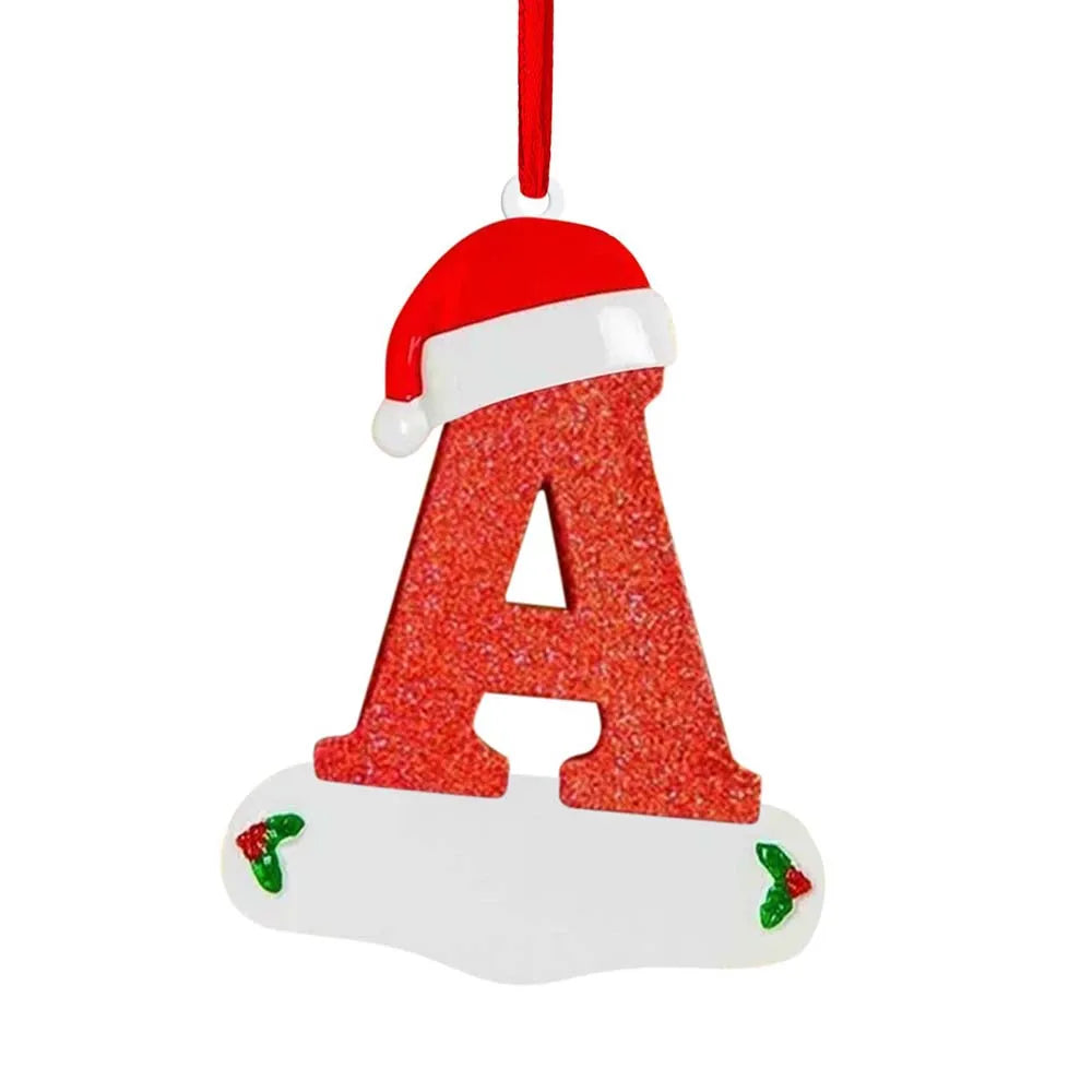 Personalized Christmas Letter Ornaments – DIY Alphabet Tree Pendants for Custom Holiday Names, Gifts and Family Decorations