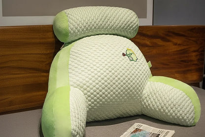 Cooling Bed Backrest Pillow – Soft Lumbar Support Cushion for Reading, Sleeping, Relaxing and Comfortable Sofa or Bed Use