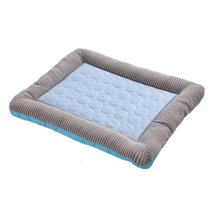 Cooling Pet Bed Mat – Breathable Ice Silk Dog and Cat Cooling Pad for Summer Sleeping, Soft Puppy Kitten Blanket with Comfortable Support