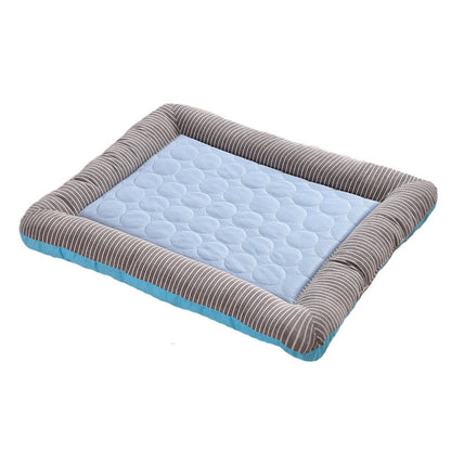 Cooling Pet Bed Mat – Breathable Ice Silk Dog and Cat Cooling Pad for Summer Sleeping, Soft Puppy Kitten Blanket with Comfortable Support