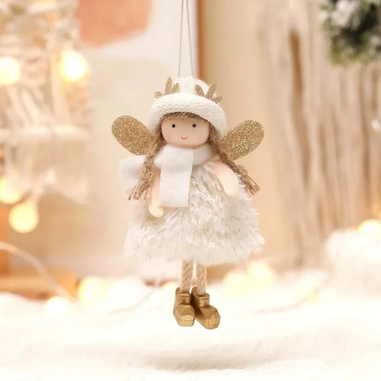Angel Christmas Tree Ornament – Elegant Hanging Doll Decoration for Festive Trees, Holiday Parties and Seasonal Home Decor