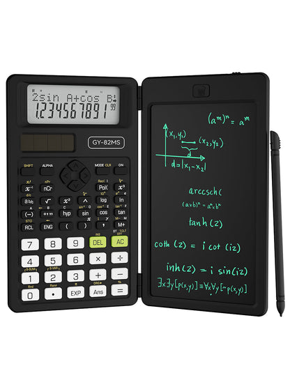 Foldable Scientific Calculator – 2-in-1 240-Function Calculator with 6-Inch LCD Writing Tablet for Students, Teachers and Office Work