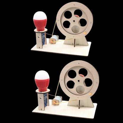 Hand Crank Generator Kit – DIY STEM Science Experiment Model for Children Learning Electricity, Physics and Creative Projects