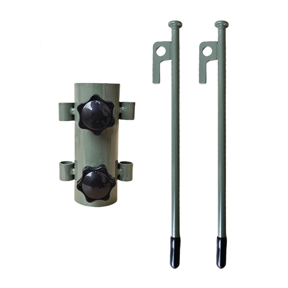 Adjustable Tent Canopy Pole Holder – Reinforced Camping Awning Support Tube with Windproof Stakes for Outdoor Shelter Stability