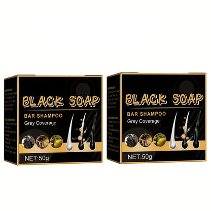 Polygonum Hair Care Soap Set-Nourishing Anti Dandruff Shampoo Bar for Healthy Scalp Hair Repair and Dark Hair Support