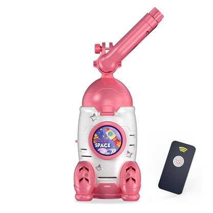 Automatic Bubble Machine Gun – Handheld Remote-Controlled Toy with Lights for Kids Outdoor Play, Birthday Parties and Summer Fun