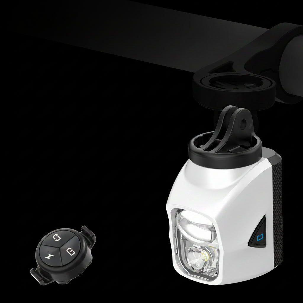 Rechargeable Bicycle Headlight – 1900LM USB Bike Front Light with Power Bank Function for Safe Night Cycling