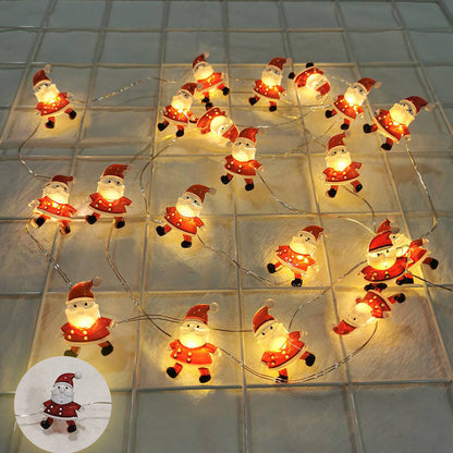 Santa Snowman LED String Lights – Christmas Tree Fairy Lights for Holiday Home Decor, New Year Parties and Festive Displays