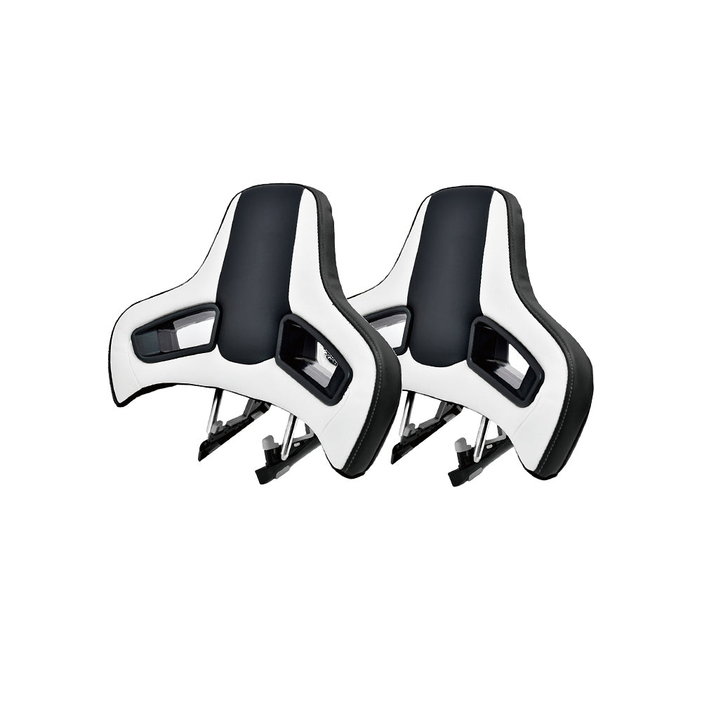 Premium Leather Racing Headrest – High-Quality Automotive Neck Support Cushion for Vehicle Seats, Driving Comfort and Sporty Interior Styling