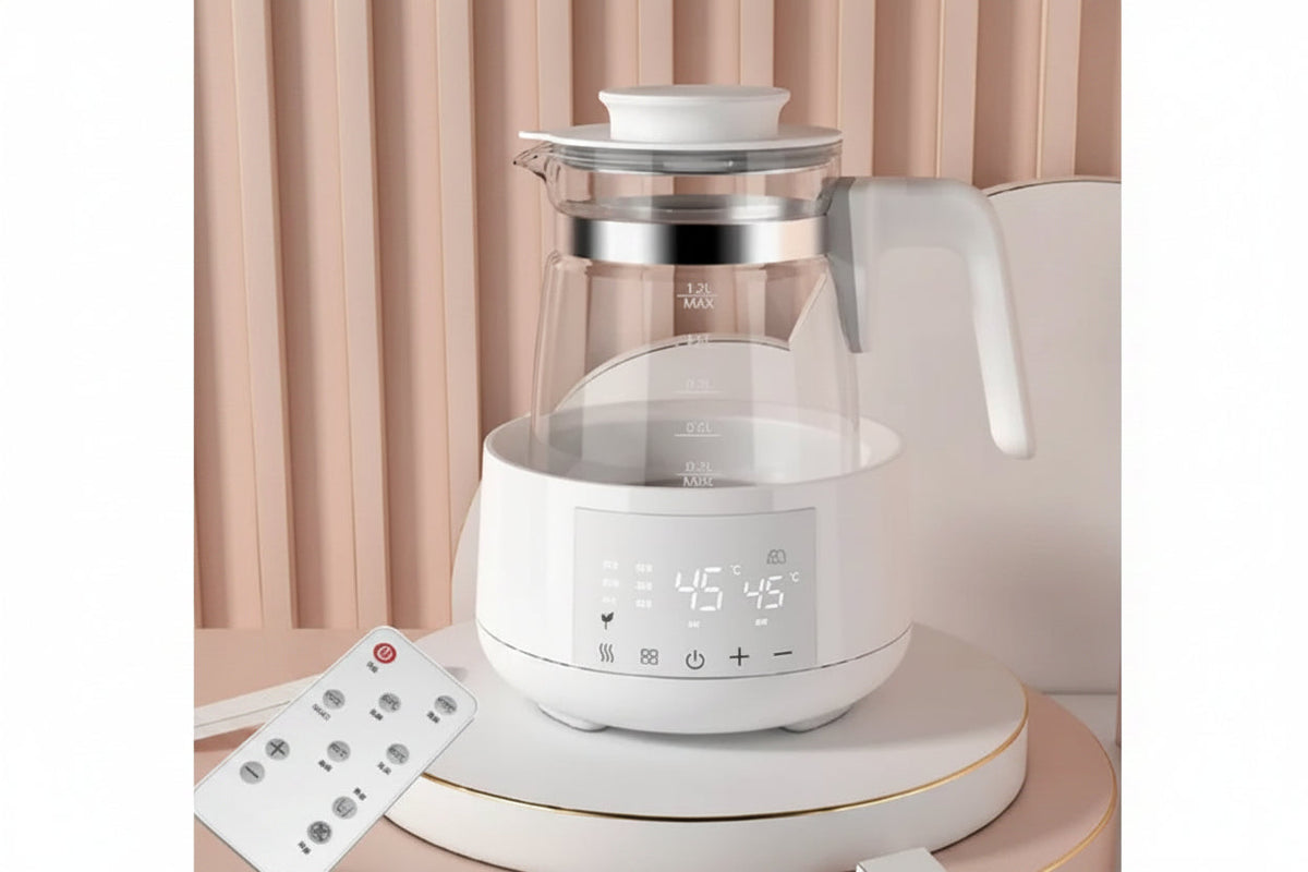 Smart Electric Baby Kettle – 1.2L Thermostatic Milk Warmer with 24-Hour Keep-Warm Function for Infant Formula and Water Preparation