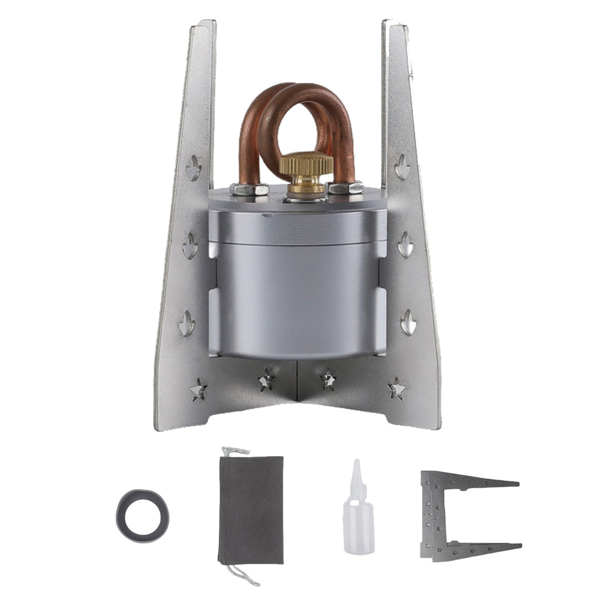Ultralight Alcohol Burner Stove – Compact Survival Camping Cooker for Easy Carrying, Outdoor Tea Brewing, Backpacking, Picnics and Emergency Meal Prep