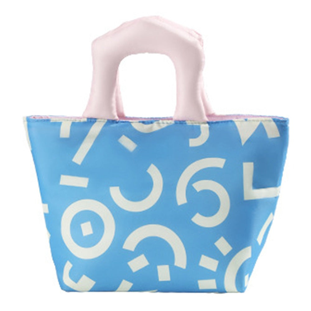 Waterproof Cartoon Lunch Bag – Cute Insulated Tote with Handle and Large Capacity for Fresh Food, School, Work and Travel