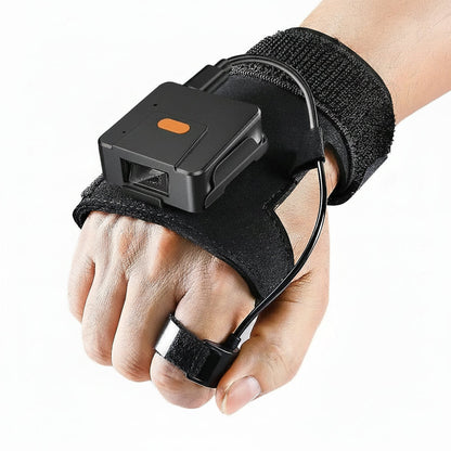 Wearable Bluetooth Barcode Scanner – Wireless Finger Glove Scanner for 1D QR Codes, Warehouses and Inventory Management